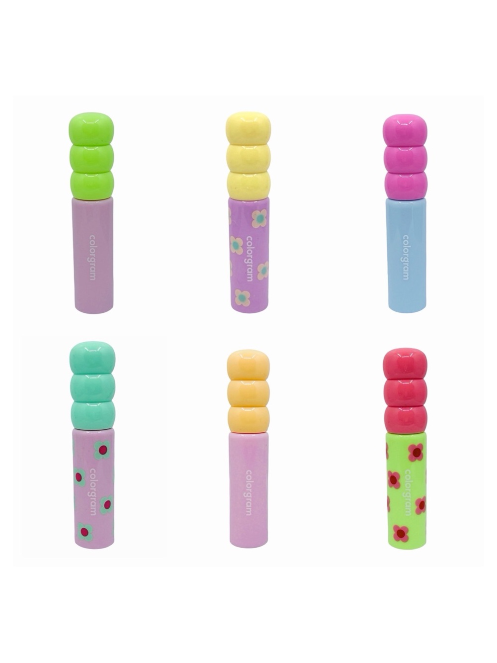 Colorgram Assorted Fruity Glass Lip Tint Bundle - 6 Shades